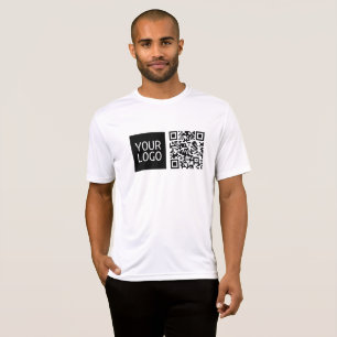 Editable QR code & Your Business Logo or Image T-Shirt