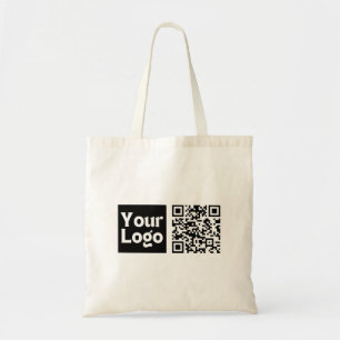 Editable QR code & Your Business Logo or Image Tote Bag