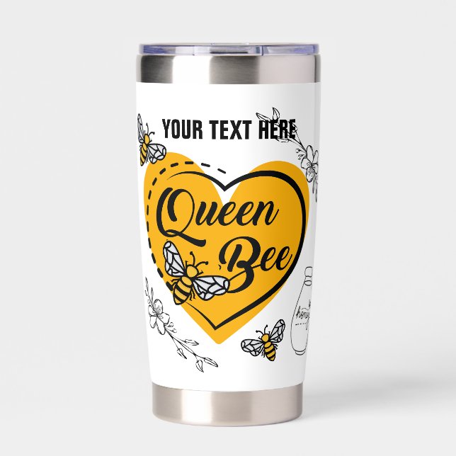 Editable Queen Bee  Insulated Tumbler (Front)