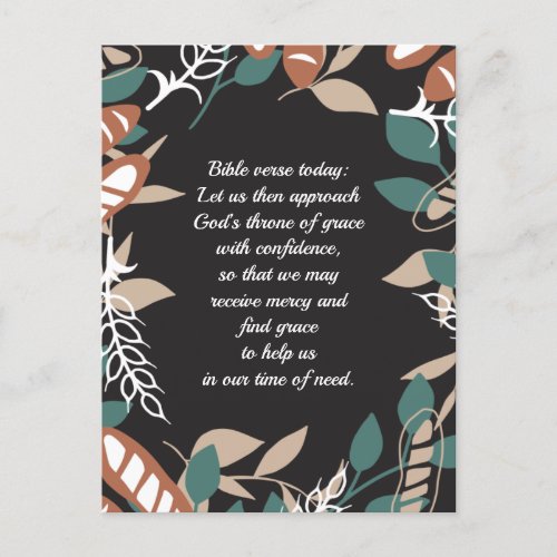 Editable quotes with bread pattern postcard