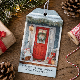 Editable Real Estate Pop-By Christmas Gift Tags