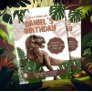 Editable Realistic Dinosaur Birthday Invitation