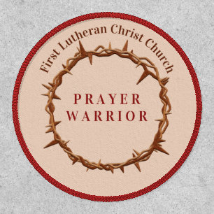Editable Religious Christian Crown of Thorns Patch