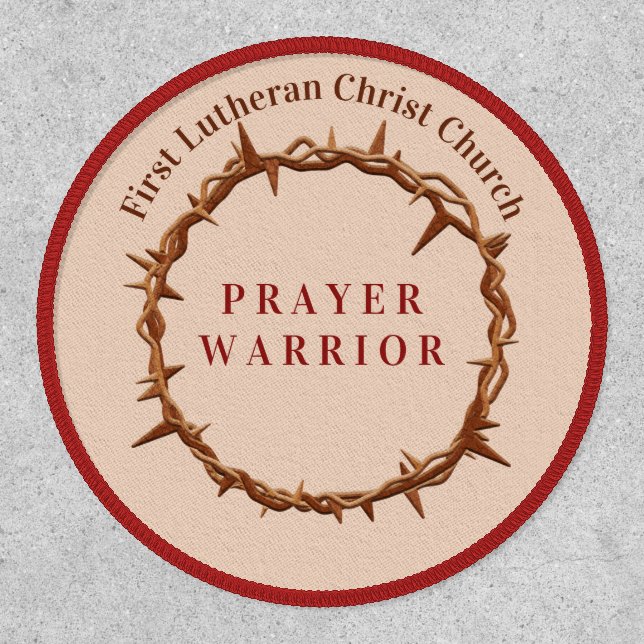 Editable Religious Christian Crown of Thorns Patch (Front)