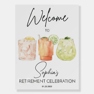 Editable Retirement Party Welcome Sign Template, 