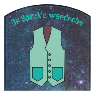 Editable Retro Closet Sign with Text