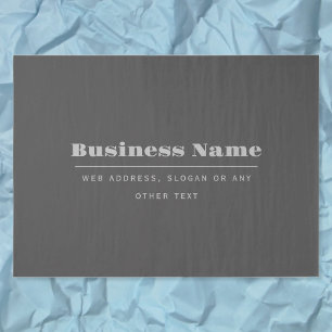 Editable Retro-Modern Text Template   Dark Grey  Tissue Paper