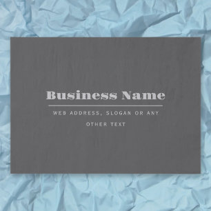 Editable Retro-Modern Text Template Dark Grey Tissue Paper