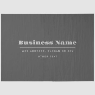 Editable Retro-Modern Text Template   Dark Grey  Tissue Paper