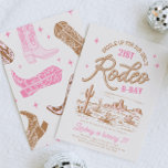 Editable Rodeo Birthday Party Invitations<br><div class="desc">Cowgirl Birthday Invitation
Ready to be personalized by you!</div>