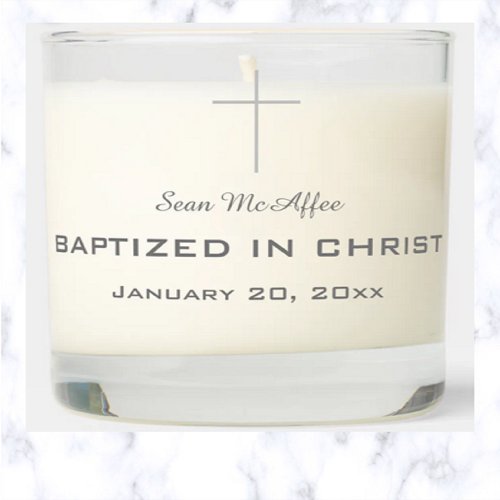 Editable Sacrament Baptism Candle Keepsake