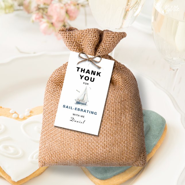 Editable Sailboat Nautical Favor Tag (Creator Uploaded)
