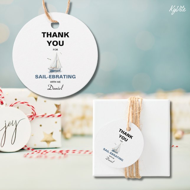 Editable Sailboat Nautical Favor/ Thank You Tag (Creator Uploaded)
