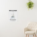 Editable Sailboat Nautical Welcome Sign Board | Zazzle