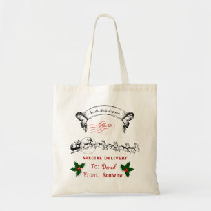 Editable Santa's Sack Tote Bag