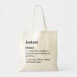 Editable Sarah name definition, custom name Tote Bag