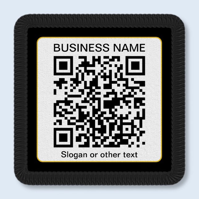 Editable Scannable QR code + Your Business Name Patch (Creator Uploaded)