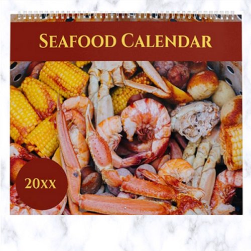 Editable Seafood Calendar