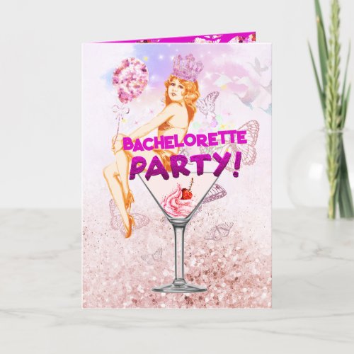 Editable Sequence Extra Details Bachelorette Party Invitation