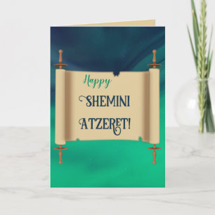 Editable Shemini Atzeret Card