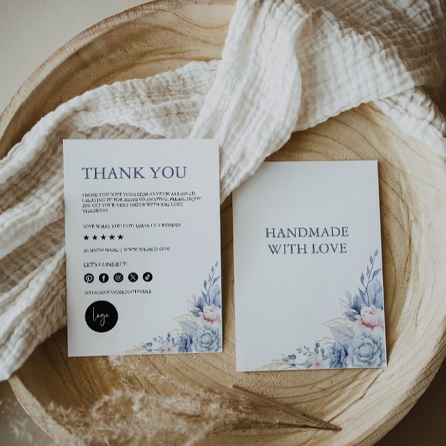 Editable  Small Business Thank You Card, Card (Editable Small Business Thank You Card,)