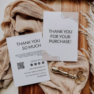 Editable  Small Business Thank You Card, Card