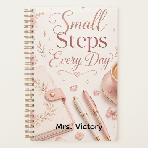Editable Small Steps Every Day Motivational Planner