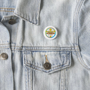 Editable Smiley Face School Counselor Sign Brigh Button