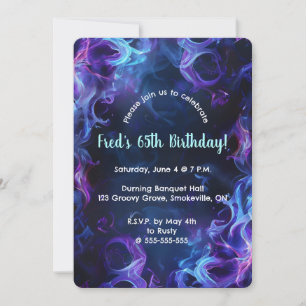Editable Smoky  Invitation