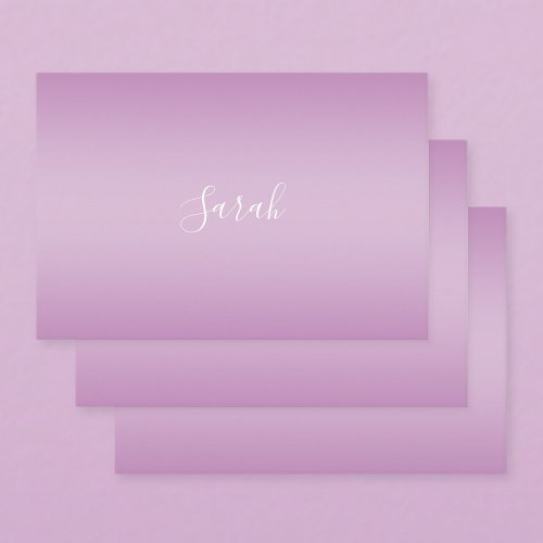 Editable Soft Mauve Ombre  White Text Script  Wrapping Paper Sheets