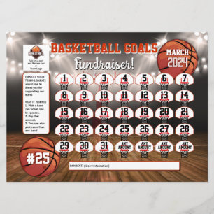 Editable Softball Calendar Fundraiser Flyer USA Invitation