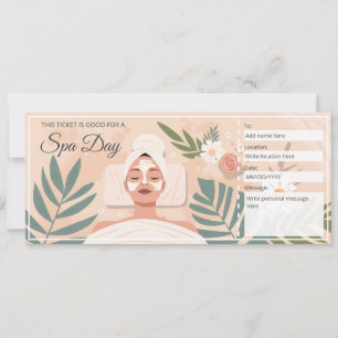 Editable Spa Gift Certificate Template