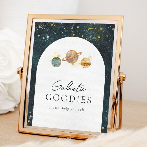 Editable Space Party Sign