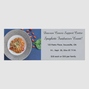 Editable Spaghetti Dinner Event Ticket
