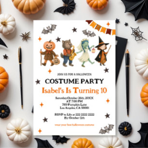Editable Spooktacular Costume Party Halloween Invitation