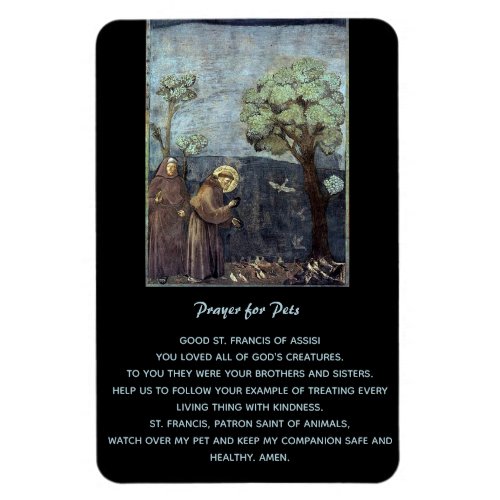 Editable St Francis of Assisi Prayer for Pets Magnet