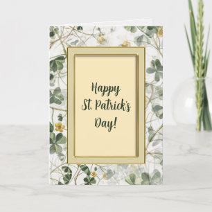Editable St Patricks Day Greeting Card