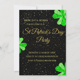 Editable St Patrick's Day Party Invitation, Templa Invitation