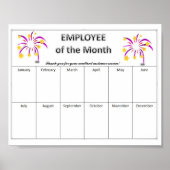 Editable Starburst Employee of the Month Poster | Zazzle