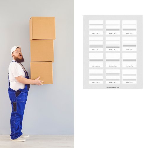 Editable Storage Labels Inventory Management Poster