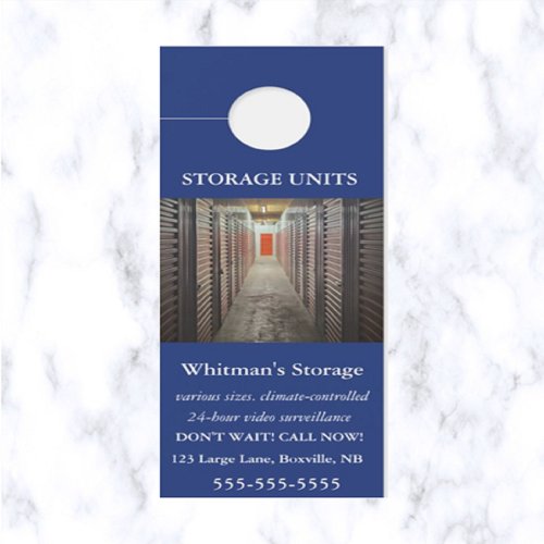 Editable Storage Units Door Hanger