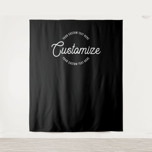 Editable Stylish Cursive Backdrop (Front)