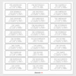 Editable Stylish individual wedding guest address Sticker<br><div class="desc">Custom Wedding Guest individual address stamp label  - Ask me if you have any queries</div>