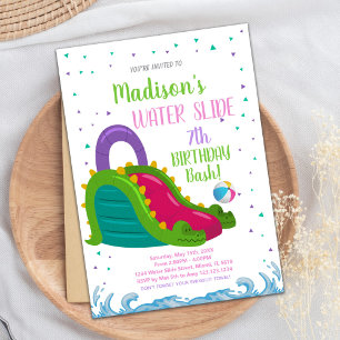 Editable Summer Pool Party Invite