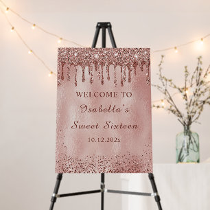 Editable Sweet 16 Welcome Sign Template