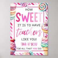 EDITABLE Sweets And Treats Teacher Appreciation