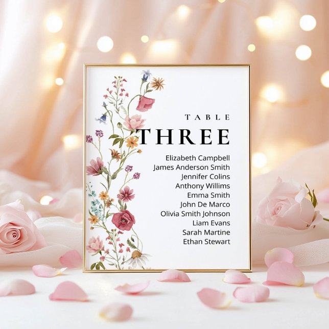 Editable Table Number Three Seating Chart (Creator Uploaded)