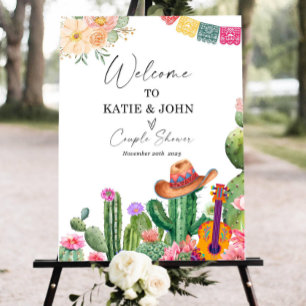 Editable Taco Bout Love Fiesta Couples Shower Sign