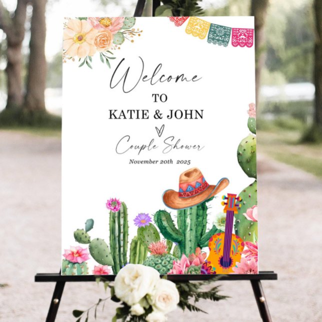 Editable Taco Bout Love Fiesta Couples Shower Sign (Creator Uploaded)