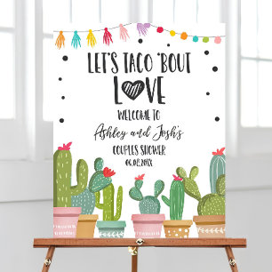 Editable Taco Bout Love Welcome Sign Couples Showe